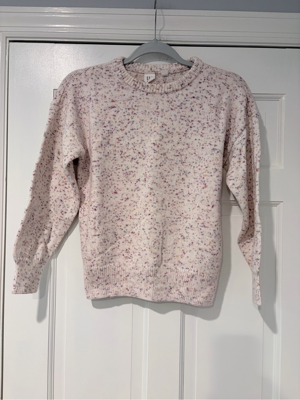 GAP Cream Speckled Crewneck Sweater